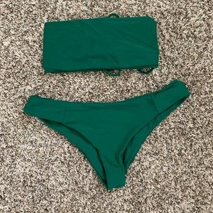 Green SHEIN bikini set
